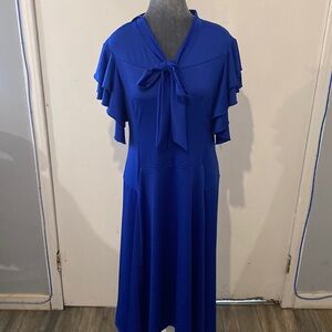 Modest blue dress